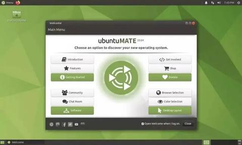 Ubuntu MATE هو توزيعةرسمية تتضمن نظام التشغيل الأساسي Ubuntu توزيعات لينوكس خفيفة