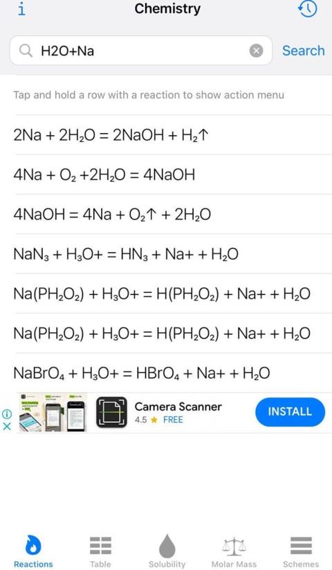 المعادلات الكيميائية الموزونة
