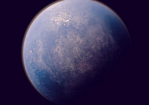 كوكب نبتون: آخر كواكب المجموعة الشمسية.